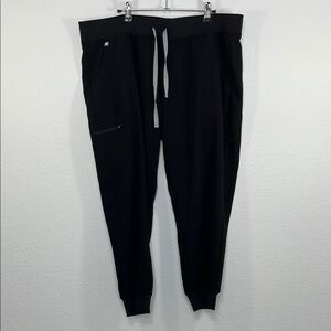 FIGS NWT Zamora Jogger Scrub Pants Black size XXLP Medical scrubs